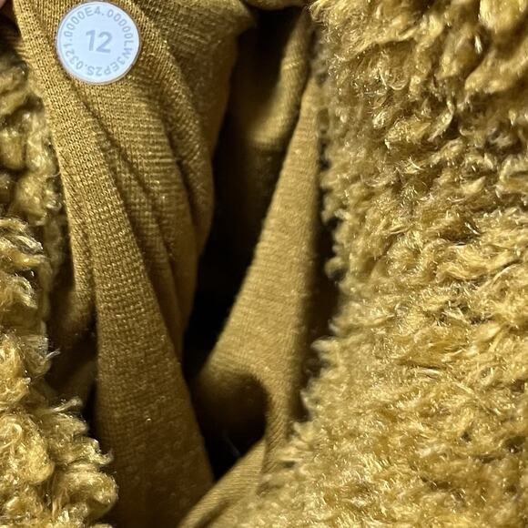 Lululemon Womens‎ Reversible Sherpa Fleece Hooded Jacket Size 12 Gold Spice RARE - Picture 11 of 11